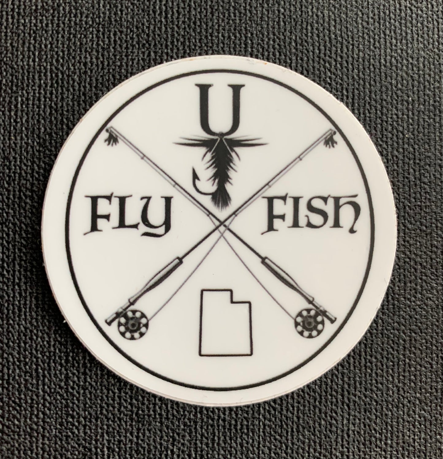 Fly Fish UT Die Cut Sticker