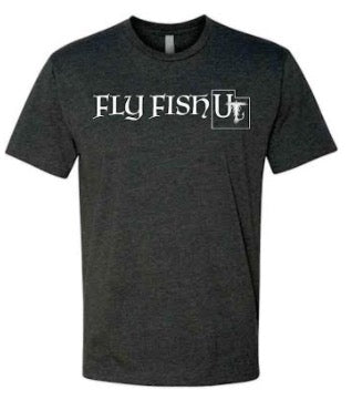 Fly Fish UT Logo Heathered Charcoal T-Shirt